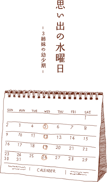 思い出の水曜日 〜3姉妹の幼少期〜
