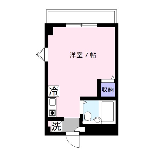 駅近の角部屋マンション・ゆったり感じる１Ｒ～コンフォール楽山２０１～